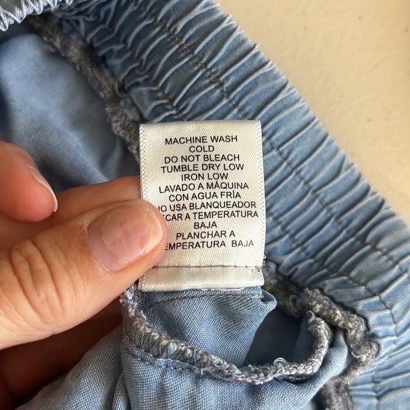 Love Tree Tencil Chambray Cargo Pull On Jogger Pants Blue Size Small - Picture 8 of 13